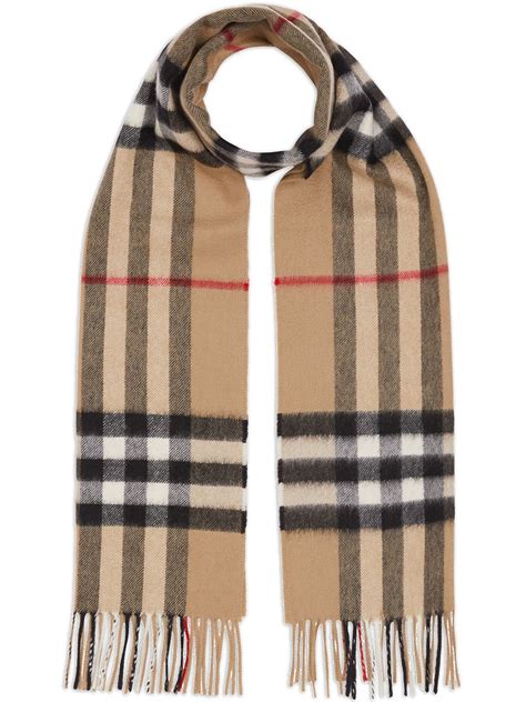 burberry scarf classic charcoal check|burberry check scarf wool fringe.